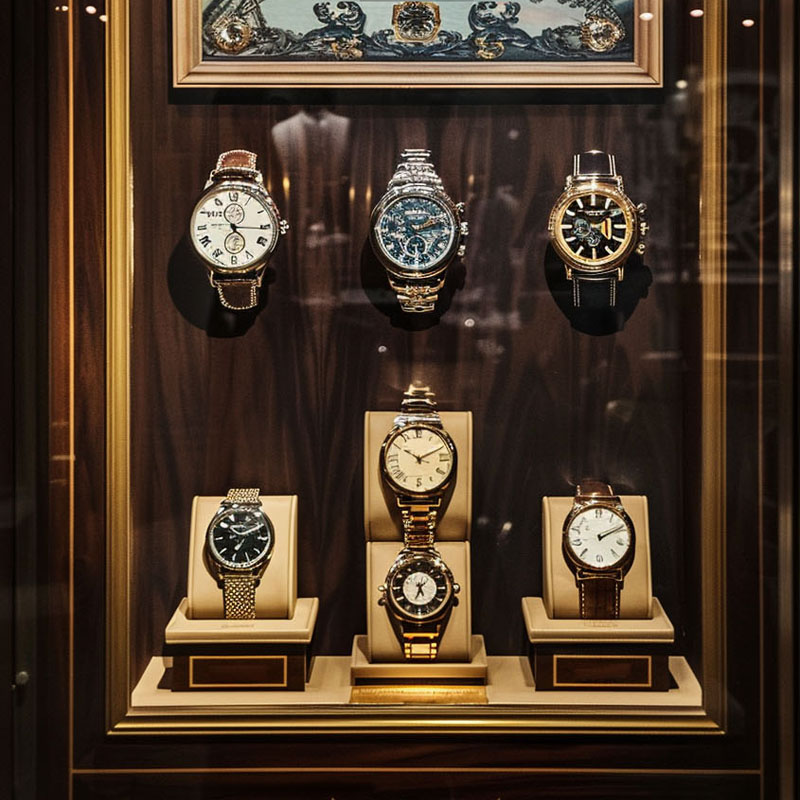 Vitrine de montre de luxe